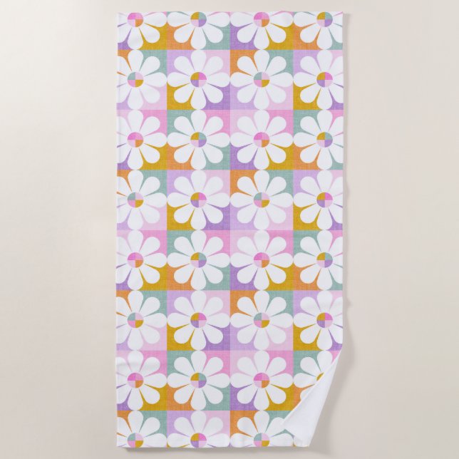 Flower power beach towel (Front)