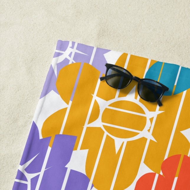 Flower Power  Beach Towel (In Situ)