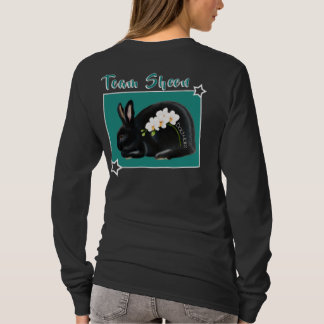 Flower Power: black with orchids T-Shirt
