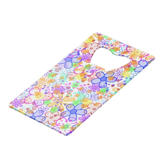 Flower Power Blooms Pattern + your background (Back Angled)