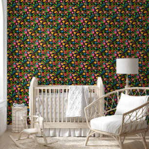 Flower Power Blossoms seamless pattern 10 Wallpaper