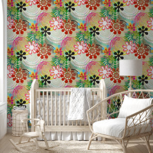 Flower Power Blossoms seamless pattern 20 Wallpaper