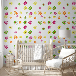 Flower Power Blossoms seamless pattern 2 Wallpaper