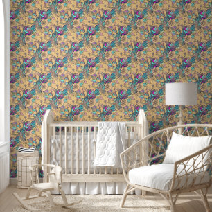 Flower Power Blossoms seamless pattern 7 Wallpaper
