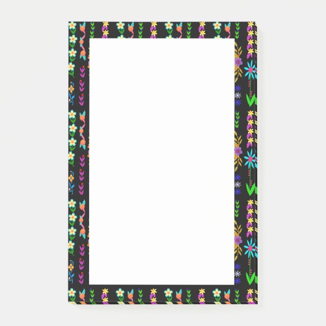 Flower Power Bohemian Whimsical  Post-it Notes (Front)