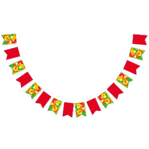 Flower Power Bouquet - colored pattern 1 Bunting