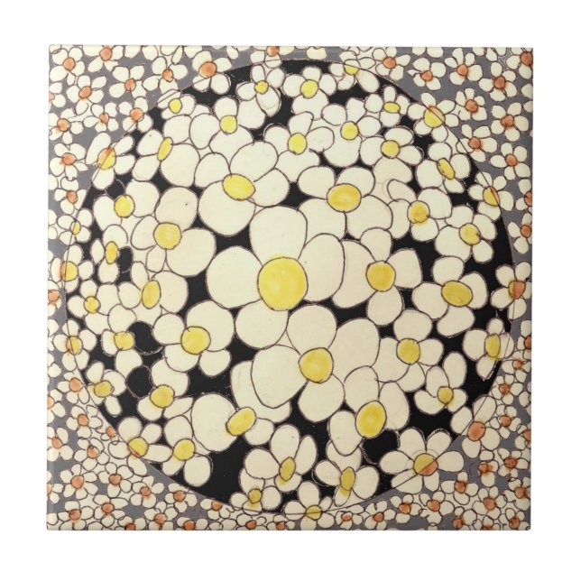 "FLOWER POWER" by CR Sinclair Ceramic Tile (Front)