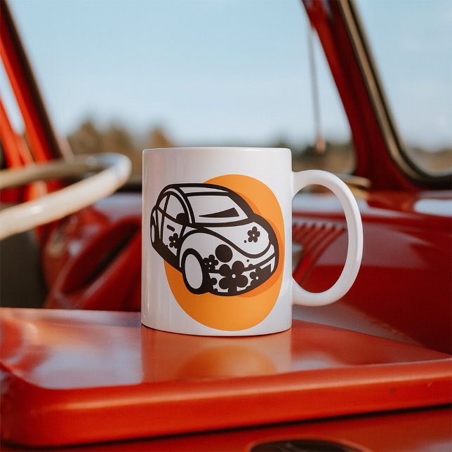 Flower Power Car Cute Hippie Style Coffee Mug (Creator Uploaded)