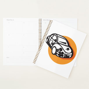 Flower Power Car Cute Hippie Style Planner