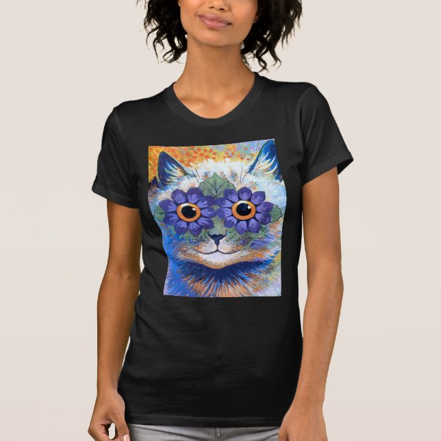 Flower Power Cat T-Shirt (Front)