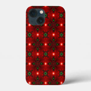 Flower Power, Christmas Magic in Red and Green iPhone 13 Mini Case