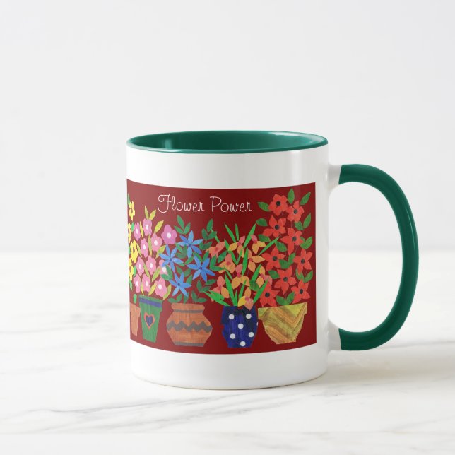 'Flower Power' Coffee Mug (Right)