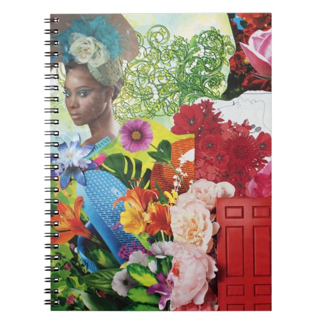 Flower Power Collage Notebook (Front)