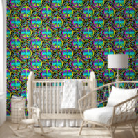 Flower Power - Colourfully Peace Sign Pattern 1