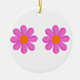 Flower Power cute Ceramic Ornament