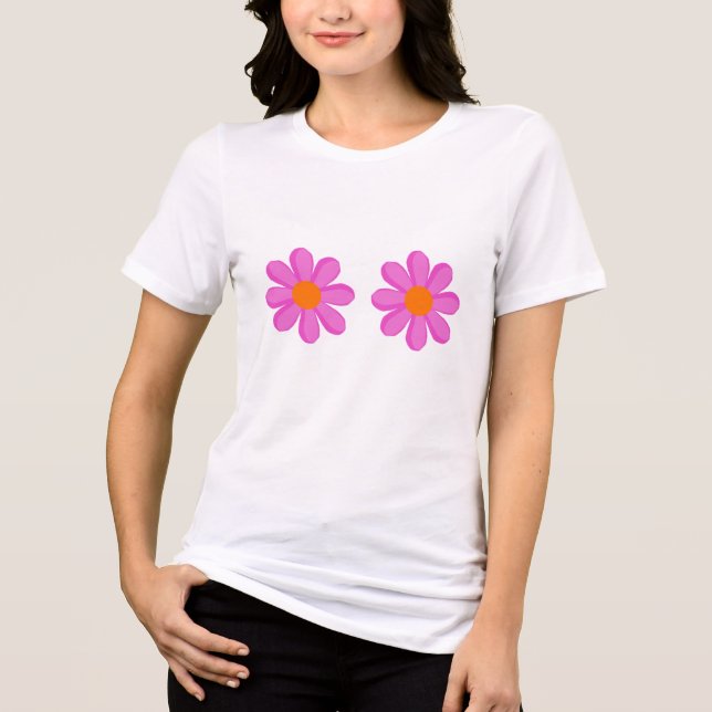 Flower Power cute  Tri-Blend Shirt (Front)