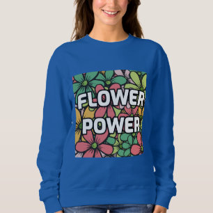 FLOWER POWER DAISY T-SHIRTS WOMENS SWEATSHIRTS