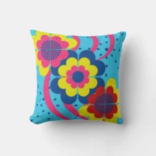 FLOWER POWER DESIGNER PILLOWS - UNIQUE GIFTS ART