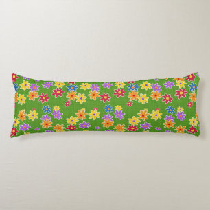 Flower Power Fabric Pattern + your ideas Body Cushion