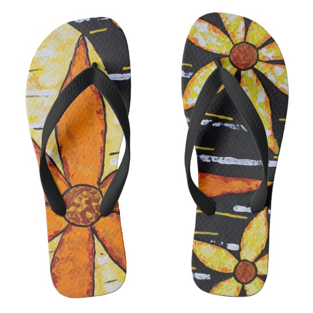 Flower Power Flip Flops (Footbed)