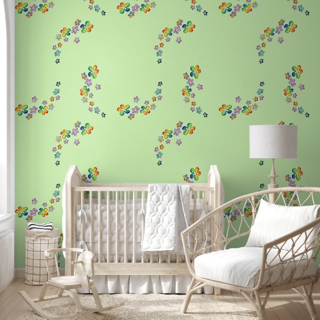 Flower Power Floating Blossoms 1 Wallpaper (Kids)