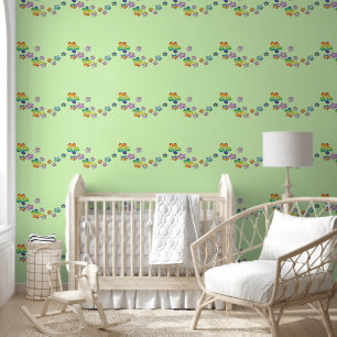 Flower Power Floating Blossoms 1b Wallpaper
