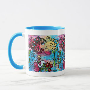 "Flower Power for the Win" 11 oz Beverage Mug