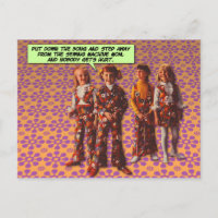 Flower Power [funny postcard]