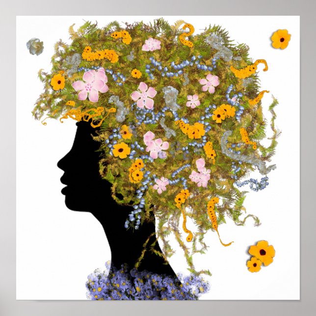 Flower Power hair Poster (Front)