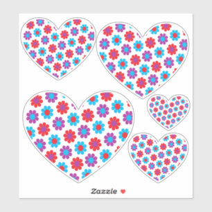 Flower Power Hearts