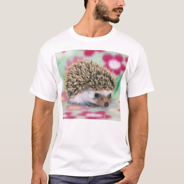Flower Power Hedgehog T-Shirt (Front)