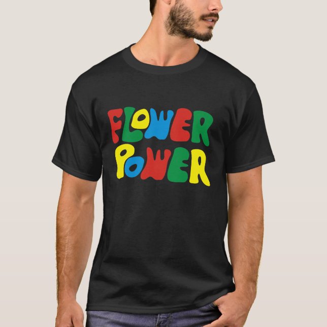 Flower Power Hippie T-Shirt (Front)