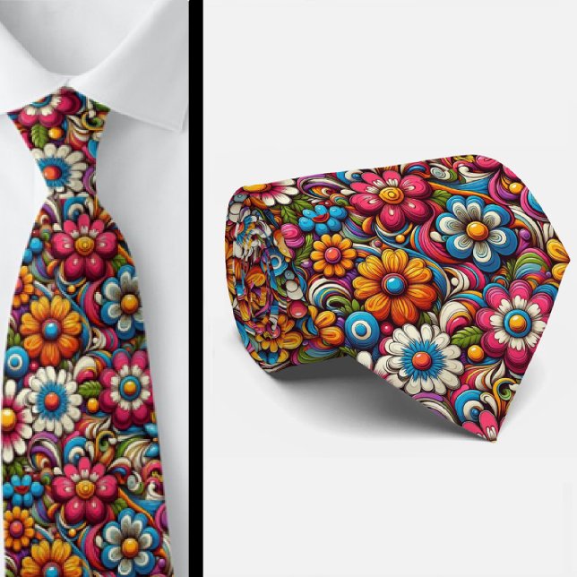 Flower Power Hippy Neck Tie (Creator Uploaded)