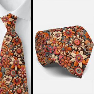 Flower Power Hippy Neck Tie
