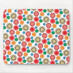 Flower Power in Rows 002 Mouse Pad