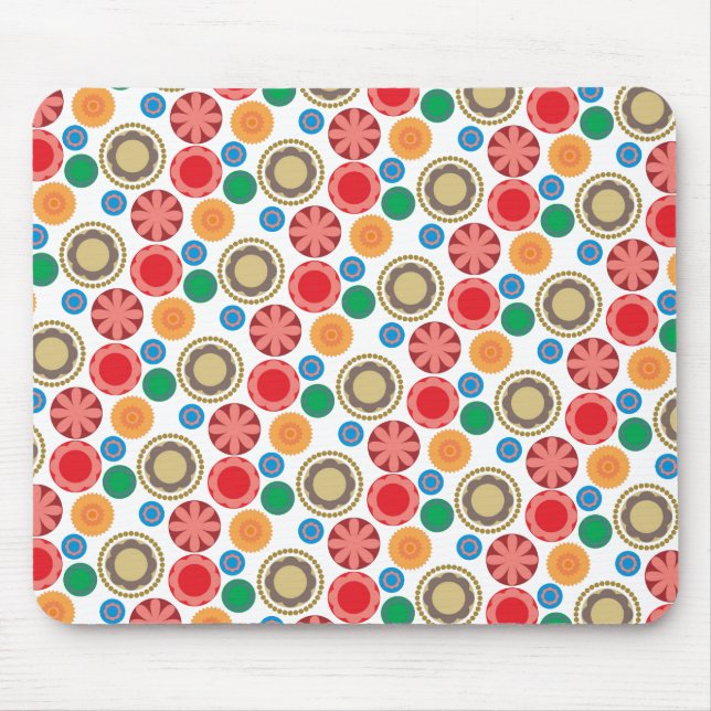 Flower Power in Rows 002 Mouse Pad (Front)