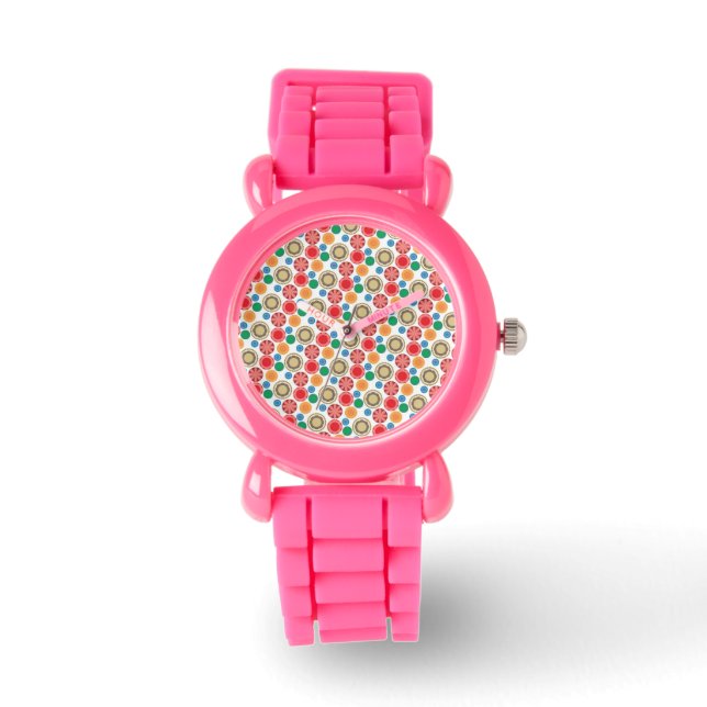 Flower Power in Rows 002 Watch (Front)