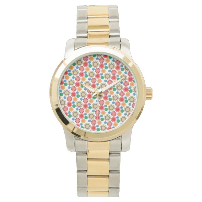 Flower Power in Rows 002 Watch (Front)