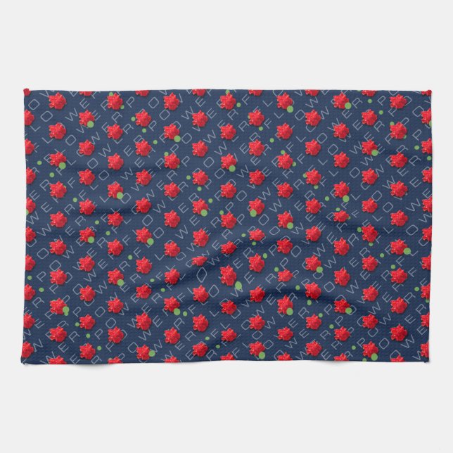 Flower Power Kitchen Towel (Horizontal)