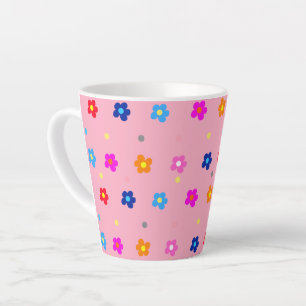 Flower Power  Latte Mug