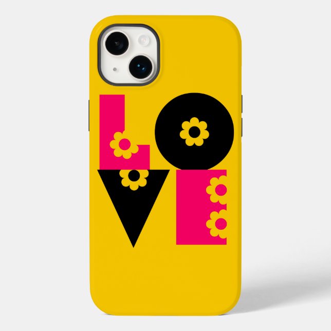 Flower Power Love Squared Case-Mate iPhone Case (Back)