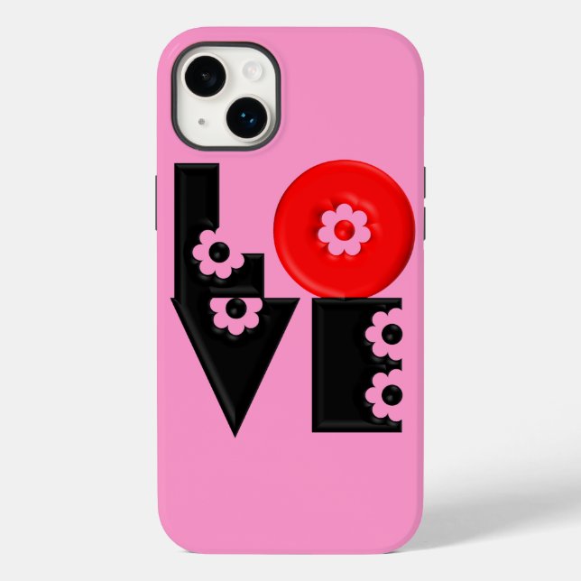 Flower Power Love Squared Case-Mate iPhone Case (Back)