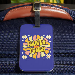 Flower Power Luggage Tag