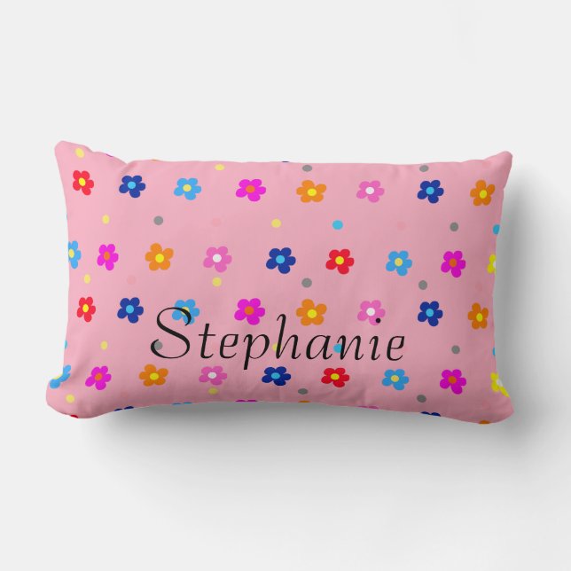 Flower Power Lumbar Cushion (Front)