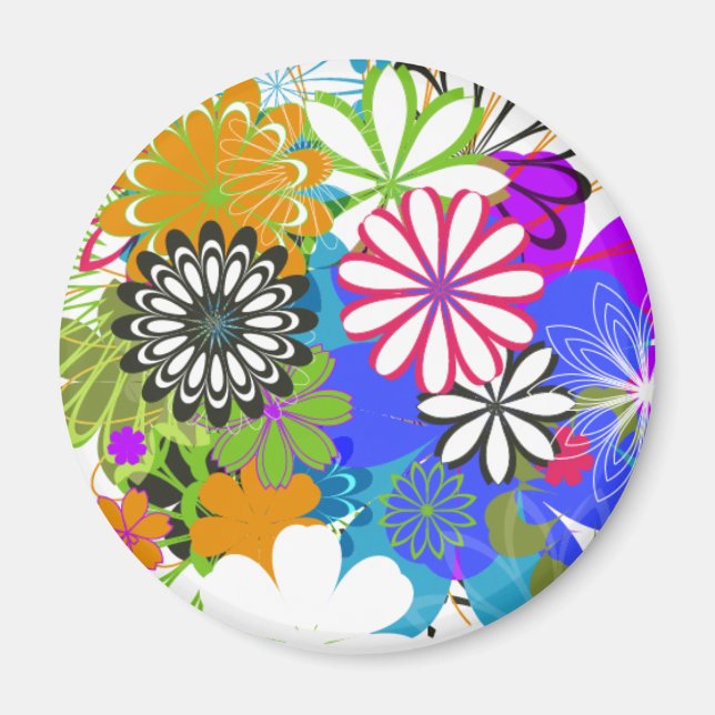Flower Power! Magnet (Front)