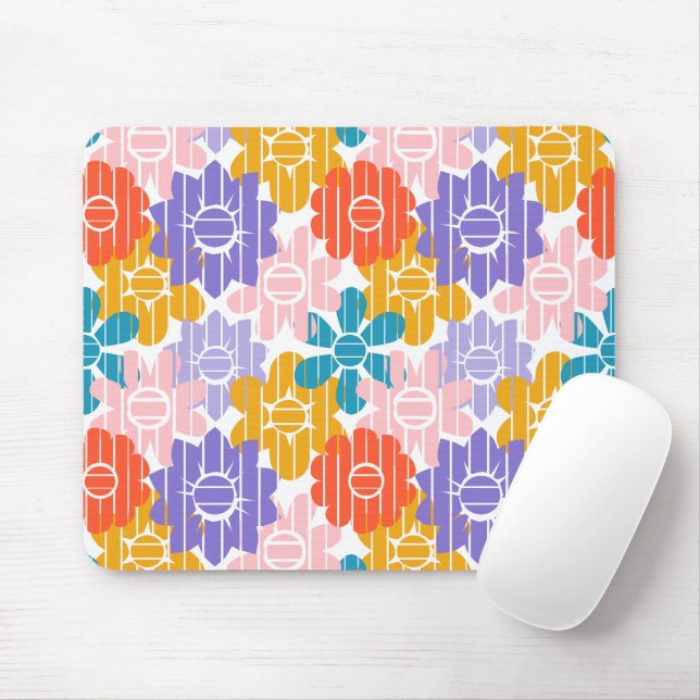 Flower Power  Mouse Pad (With Mouse)