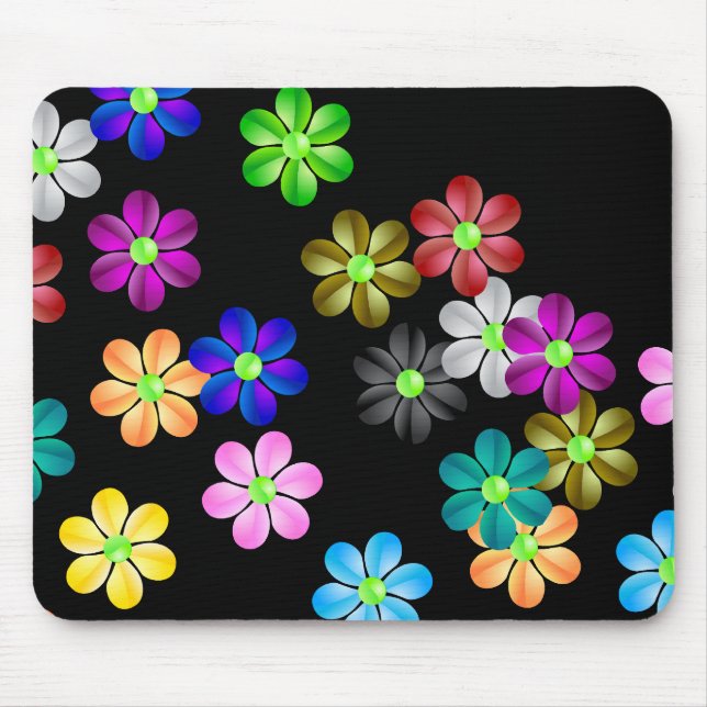 Flower Power Mouse Pad (Front)