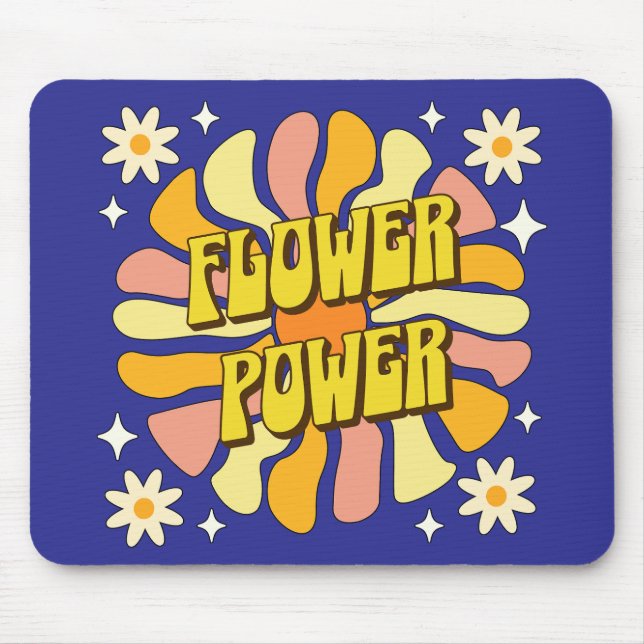 Flower Power Mouse Pad (Front)