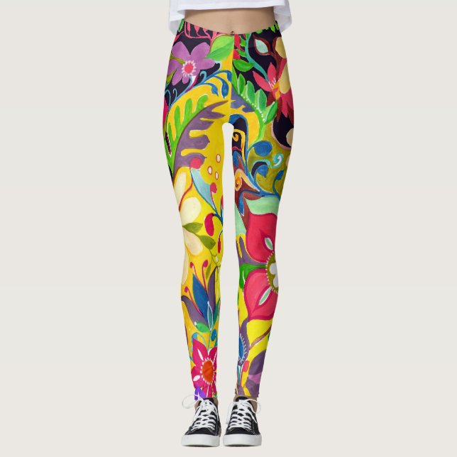 Flower Power Multi Leggings (Front)