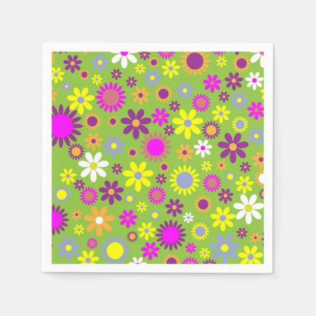 Flower Power Napkin (Front)